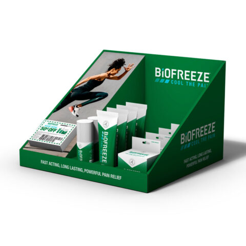 This counter POP was created for a line of adult products.