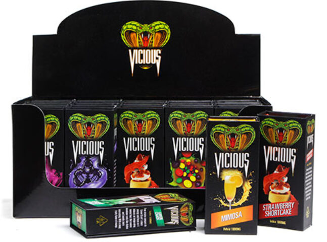 This counter POP was created for a line of adult products.